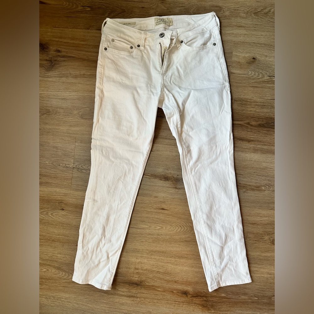 White Lucky Brand Lolita Capri Pant size 4/27